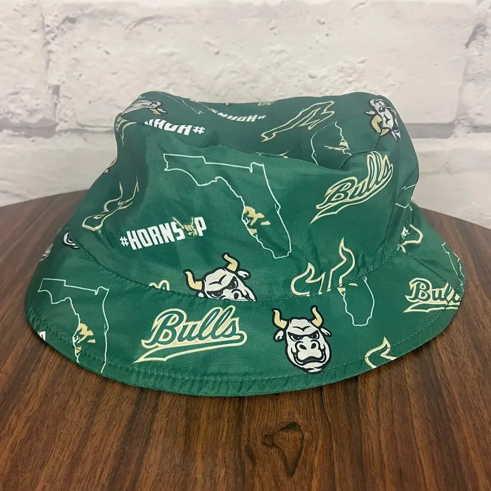 USF South Florida Bulls Mens OS Preppy Athleisure Outdoors Reversible Bucket Hat